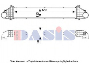 AKS DASIS 097011N tarpinis suslėgto oro aušintuvas, kompresorius 
 Variklis -> Oro tiekimas -> Įkrovos agregatas (turbo/superįkrova) -> Tarpinis suslėgto oro aušintuvas
30741851, 30776211, 3M519L440DE