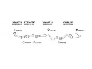 VENEPORTE 800017 išmetimo sistema 
 Išmetimo sistema -> Išmetimo sistema, visa