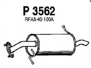 FENNO P3562 galinis duslintuvas 
 Išmetimo sistema -> Duslintuvas
RFA5-40-100A