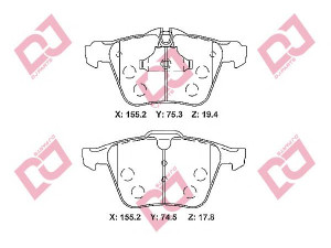 DJ PARTS BP2299 stabdžių trinkelių rinkinys, diskinis stabdys 
 Techninės priežiūros dalys -> Papildomas remontas
02C2C40926, 02C2Z14096, C2C27291