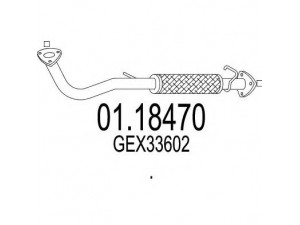 MTS 01.18470 išleidimo kolektorius 
 Išmetimo sistema -> Išmetimo vamzdžiai
GEX33602
