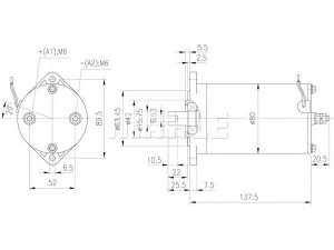 MAHLE ORIGINAL MM 303 elektrovariklis