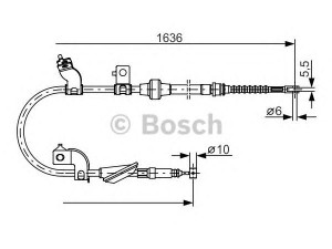 BOSCH 1 987 482 120 trosas, stovėjimo stabdys 
 Stabdžių sistema -> Valdymo svirtys/trosai
GVC 9023 89, GVC 9023 89