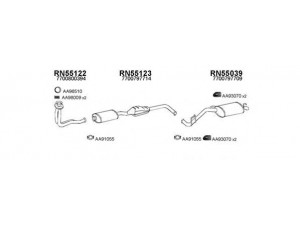 VENEPORTE 550076 išmetimo sistema 
 Išmetimo sistema -> Išmetimo sistema, visa