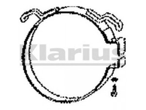 KLARIUS 430222 laikiklis, išmetimo sistema
1332325, 1378821