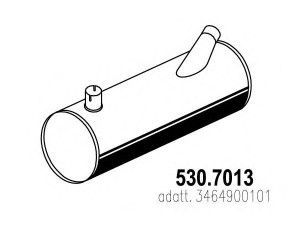 ASSO 530.7013 vidurinis / galinis duslintuvas
3464900101