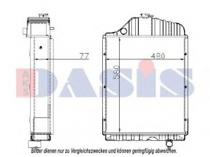AKS DASIS 440105N radiatorius, variklio aušinimas
