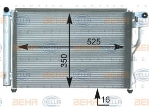 HELLA 8FC 351 303-181 kondensatorius, oro kondicionierius 
 Oro kondicionavimas -> Kondensatorius
976061E300