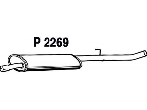 FENNO P2269 vidurinis duslintuvas 
 Išmetimo sistema -> Duslintuvas
1717-Q8, 1717-R1, 1717-Q8, 1717-R1