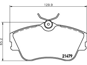 HELLA PAGID 8DB 355 018-071 stabdžių trinkelių rinkinys, diskinis stabdys 
 Techninės priežiūros dalys -> Papildomas remontas
701698151D, 701698151E, 701698151J