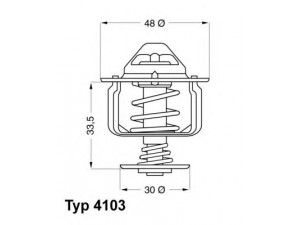 WAHLER 4103.82D termostatas, aušinimo skystis 
 Aušinimo sistema -> Termostatas/tarpiklis -> Thermostat
90916-03046-000, 90916-03046, 90916-03065