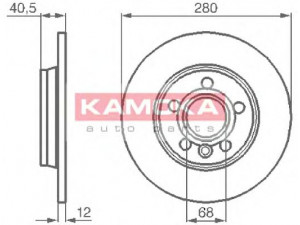 KAMOKA 1032024 stabdžių diskas 
 Stabdžių sistema -> Diskinis stabdys -> Stabdžių diskas
701 615 601 A, 701 615 601 A, 701 615 601