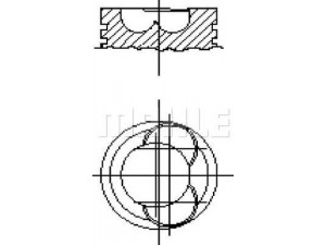 MAHLE ORIGINAL 607 PI 00108 002 stūmoklis