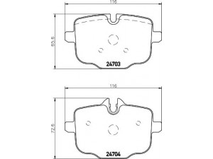 HELLA PAGID 8DB 355 014-361 stabdžių trinkelių rinkinys, diskinis stabdys 
 Techninės priežiūros dalys -> Papildomas remontas
34212284389, 34212284390, 34216775346