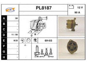 SNRA PL8187 kintamosios srovės generatorius
6779713