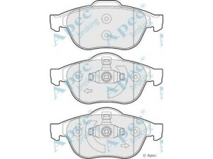 APEC braking PAD1715 stabdžių trinkelių rinkinys, diskinis stabdys 
 Techninės priežiūros dalys -> Papildomas remontas
7701209101, 7701209672