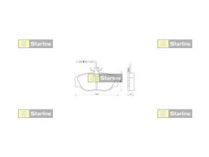 STARLINE BD S096P stabdžių trinkelių rinkinys, diskinis stabdys 
 Techninės priežiūros dalys -> Papildomas remontas
4251 10, 425110, 77362237, 9946016