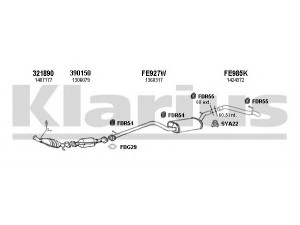 KLARIUS 361830U išmetimo sistema