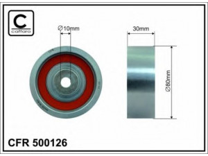 CAFFARO 500126 kreipiantysis skriemulys, paskirstymo diržas 
 Diržinė pavara -> Paskirstymo diržas/komplektas -> Laisvasis/kreipiamasis skriemulys
03L 109 244, 03L 109 244 B, 03L 109 244 E