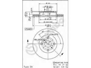 BRECO BS 8161 stabdžių diskas 
 Stabdžių sistema -> Diskinis stabdys -> Stabdžių diskas
4351216070, 4351216120