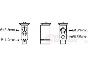 VAN WEZEL 53001672 išsiplėtimo vožtuvas, oro kondicionavimas 
 Oro kondicionavimas -> Vožtuvai
88515-07030