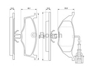 BOSCH 0 986 424 632 stabdžių trinkelių rinkinys, diskinis stabdys 
 Techninės priežiūros dalys -> Papildomas remontas
8Z0 698 151, 8Z0 698 151