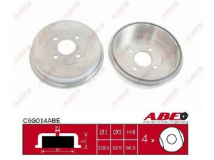 ABE C6G014ABE stabdžių būgnas 
 Stabdžių sistema -> Būgninis stabdys -> Stabdžių būgnas
6 710 010, 6710010