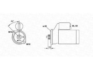 MAGNETI MARELLI 943253174010 starteris 
 Elektros įranga -> Starterio sistema -> Starteris
23300W1701, 23300W1711, 23300W2801