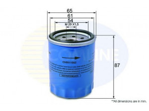 COMLINE CHN11562 alyvos filtras 
 Techninės priežiūros dalys -> Techninės priežiūros intervalai
15400-PLC-003, 15400-PLC-004, 15400-RBA-F01