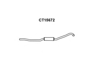 VENEPORTE CT15672 priekinis duslintuvas 
 Išmetimo sistema -> Duslintuvas
96008321