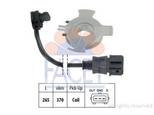 FACET 8.3617 jutiklis, uždegimo impulsas 
 Elektros įranga -> Jutikliai
5904 K3, 95 624 952, 5904.K3, 5904.K9