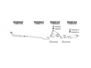 VENEPORTE 550404 išmetimo sistema 
 Išmetimo sistema -> Išmetimo sistema, visa