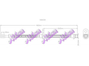 Brovex-Nelson H4434 stabdžių žarnelė 
 Stabdžių sistema -> Stabdžių žarnelės
01466SF1020, 46430SF1003, 46430SF1004