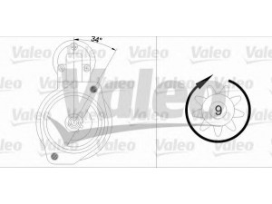 VALEO 436005 starteris 
 Elektros įranga -> Starterio sistema -> Starteris
0021519301, 002151930180, 0031510001