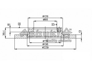 ASHUKI 0990-8005 stabdžių diskas
MB058582, MB058582