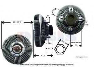 AKS DASIS 448018N sankaba, radiatoriaus ventiliatorius