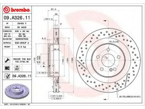 BREMBO 09.A326.11 stabdžių diskas 
 Dviratė transporto priemonės -> Stabdžių sistema -> Stabdžių diskai / priedai
2044230412
