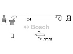 BOSCH 0 986 356 867 uždegimo laido komplektas 
 Kibirkšties / kaitinamasis uždegimas -> Uždegimo laidai/jungtys
GHT 266