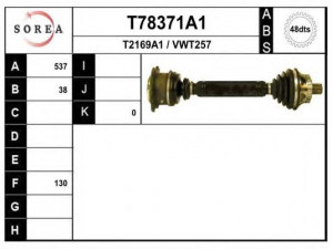 EAI T78371A1 kardaninis velenas
