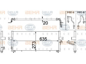 HELLA 8FC 351 306-341 kondensatorius, oro kondicionierius 
 Oro kondicionavimas -> Kondensatorius
92110-0N020