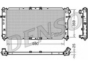 DENSO DRM44030 radiatorius, variklio aušinimas 
 Aušinimo sistema -> Radiatorius/alyvos aušintuvas -> Radiatorius/dalys
KL1915200E, KL1915200F