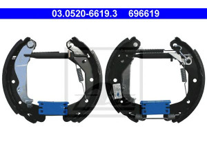 ATE 03.0520-6619.3 stabdžių trinkelių komplektas 
 Techninės priežiūros dalys -> Papildomas remontas