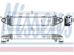 NISSENS 96535 tarpinis suslėgto oro aušintuvas, kompresorius 
 Variklis -> Oro tiekimas -> Įkrovos agregatas (turbo/superįkrova) -> Tarpinis suslėgto oro aušintuvas
204 500 01 00, A2045000100