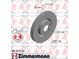 ZIMMERMANN 180.3017.20 stabdžių diskas 
 Dviratė transporto priemonės -> Stabdžių sistema -> Stabdžių diskai / priedai
1325772080, 4246.P1, 4246.P2, 4249.E1