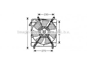 AVA QUALITY COOLING TO7537 ventiliatorius, radiatoriaus 
 Aušinimo sistema -> Oro aušinimas