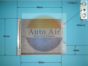 AUTO AIR GLOUCESTER 16-9807 kondensatorius, oro kondicionierius 
 Oro kondicionavimas -> Kondensatorius
0806.2095, 4515000054