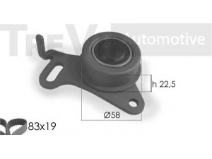 TREVI AUTOMOTIVE KD1037 paskirstymo diržo komplektas 
 Techninės priežiūros dalys -> Papildomas remontas