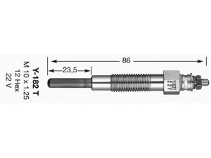NGK 2163 kaitinimo žvakė
34466-21300, 34466-21301