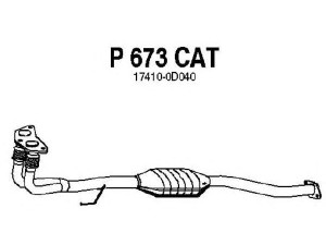 FENNO P673CAT katalizatoriaus keitiklis 
 Išmetimo sistema -> Katalizatoriaus keitiklis
BM90960H, 17410-0D040
