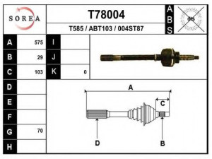 EAI T78004 kardaninis velenas
22G2095